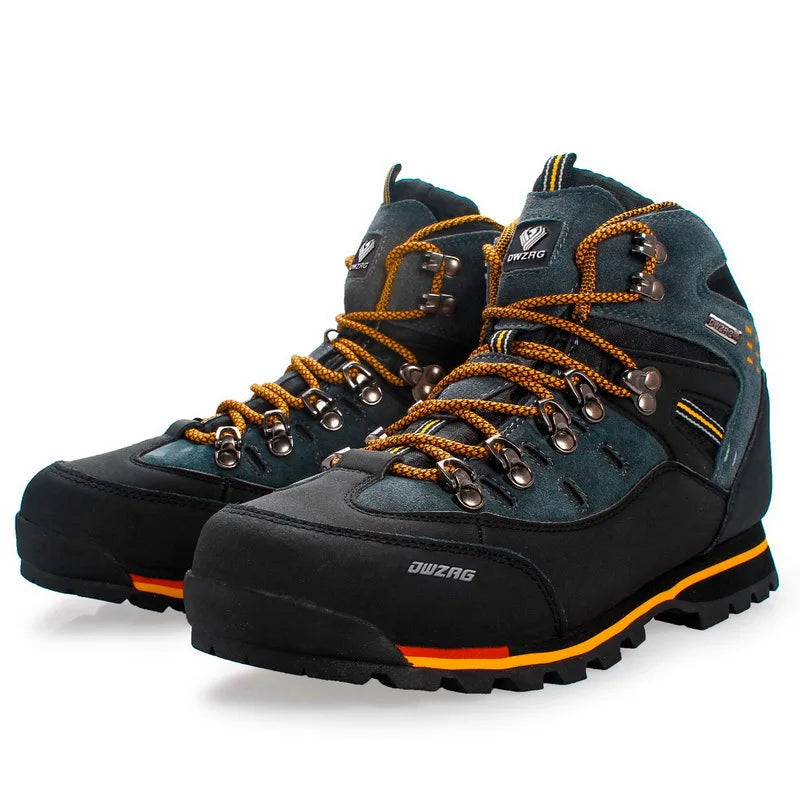 Men's High Top Hiking Shoes Outdoor Trekking Sports Shoes Lightweight Trail Running Walking Shoes Tourist Footwear