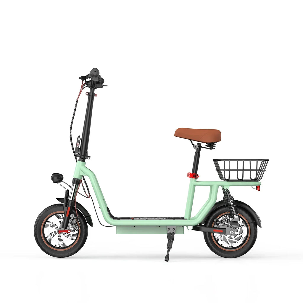 ISCOOTER I12 Adult Electric Scooter 500W Motor E- Scooter 36V 7.5AH Battery Electric Scooter 12 Inch Road Tires Electric Scooter