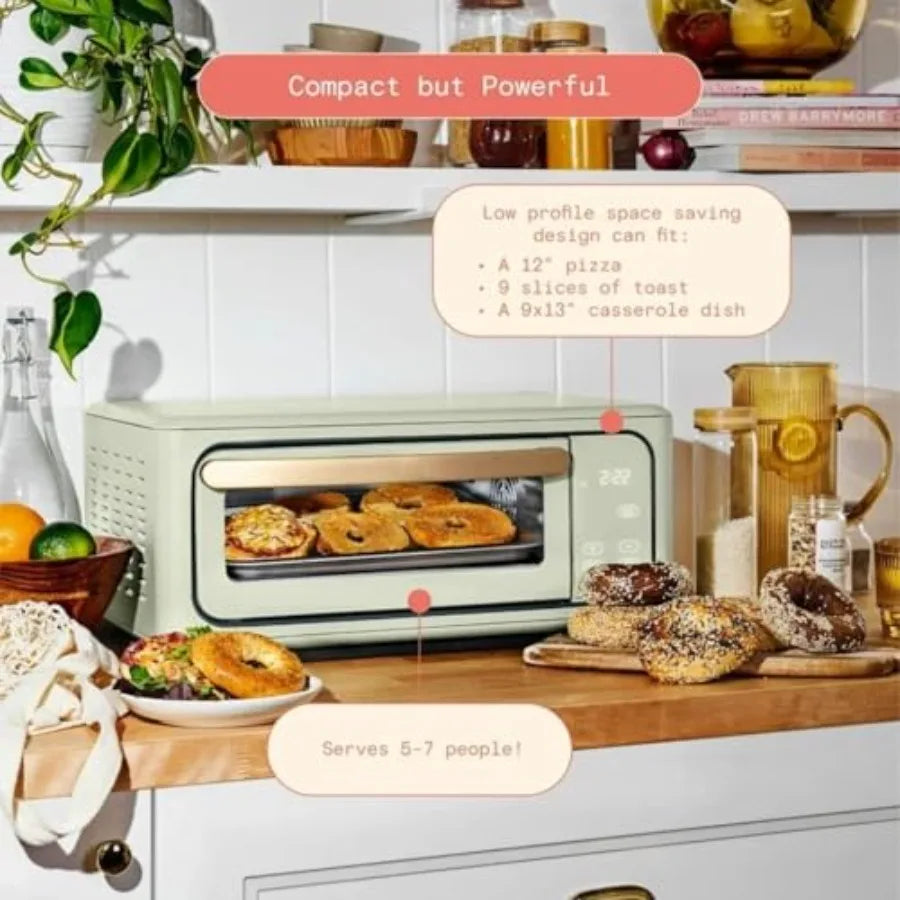 15L 9-Slice Infrared Convection Air Fryer Toaster Oven 10-in-1 Functions for Air Frying Toasting Baking Broiling Stainless Stee