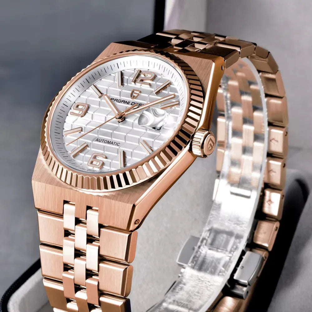 2026 New PAGANI DESIGN Men's Watches Gold Luxury Automatic Watch For Men Mechanical Wristwatches AR Sapphire Waterproof Men Gift