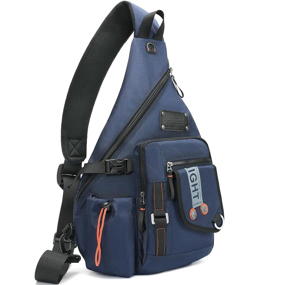 Sling Bag Backpack, 13.3'' 14.1'' Laptop Bag Crossbody Shoulder Chest Backpacks Travel Outdoors for Men Women