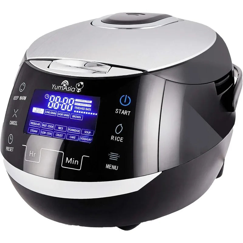 Yum Asia Sakura Rice Cooker with Ceramic Bowl and Advanced Fuzzy Logic (8 Cup, 1.5 Litre) 6 Rice Cook Functions, 120V Power