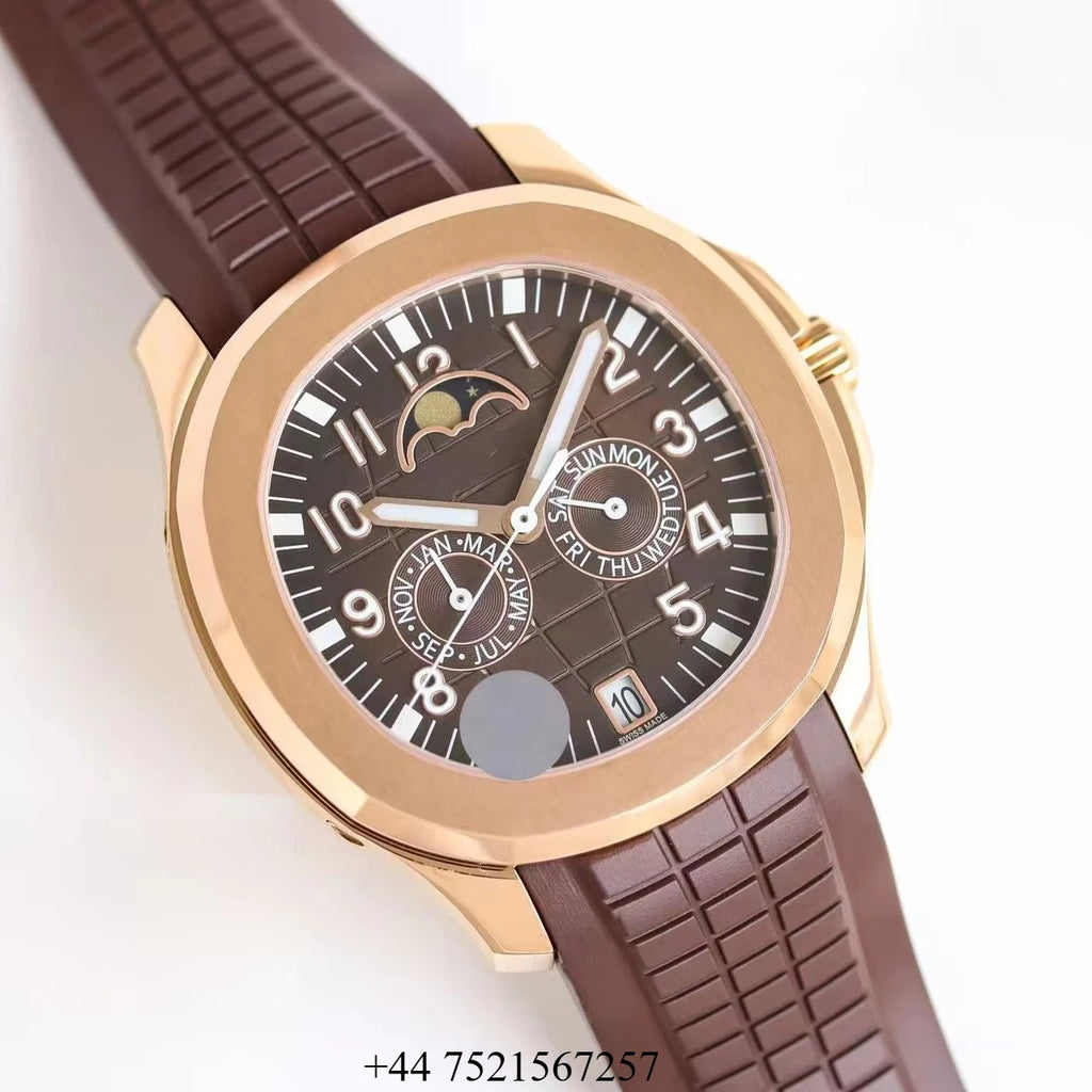 Complex Multifunctional Automatic Mechanical Luxury Sport Luminous Stainless Steel Watch High Quality Moon Timing Hip Hop