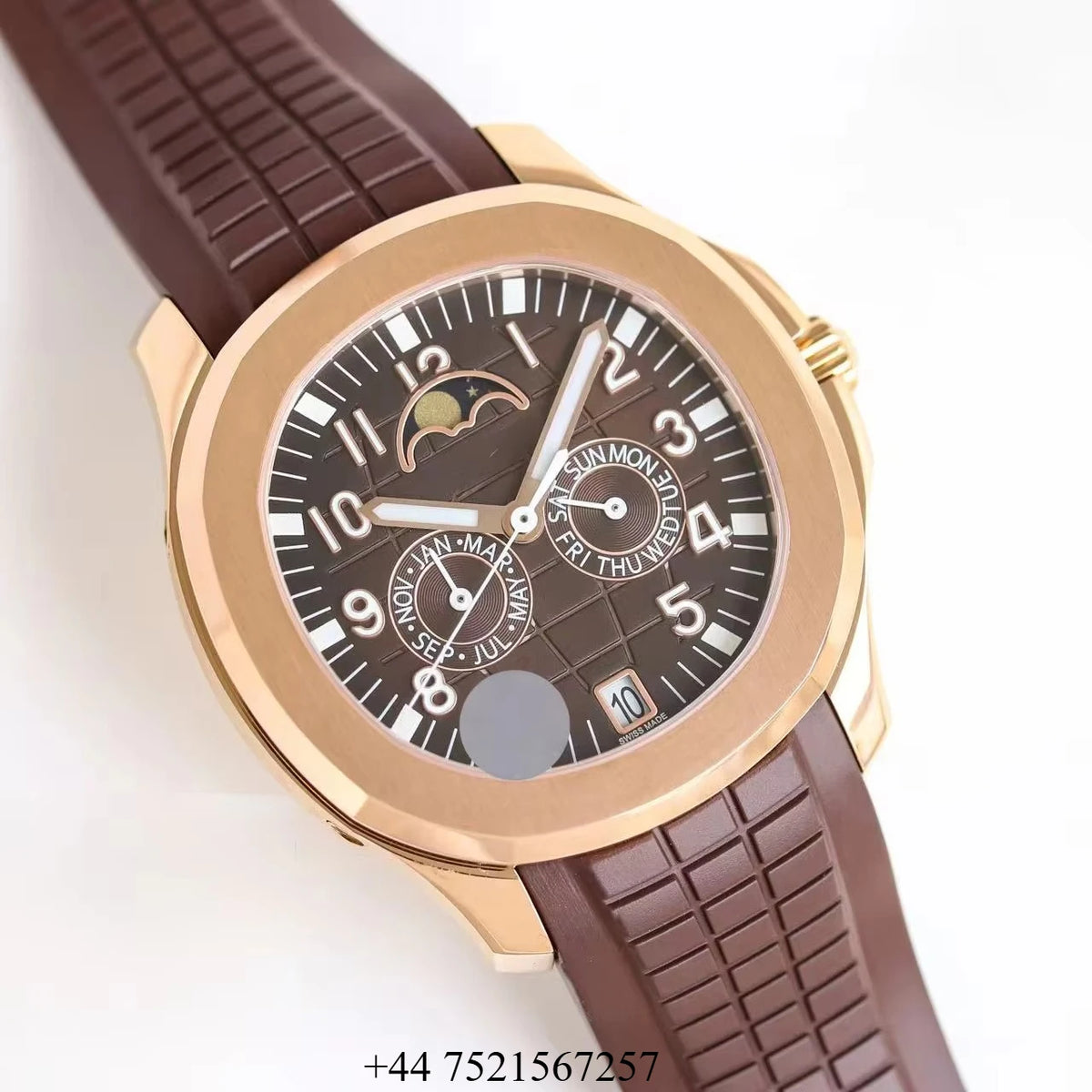 Complex Multifunctional Automatic Mechanical Luxury Sport Luminous Stainless Steel Watch High Quality Moon Timing Hip Hop