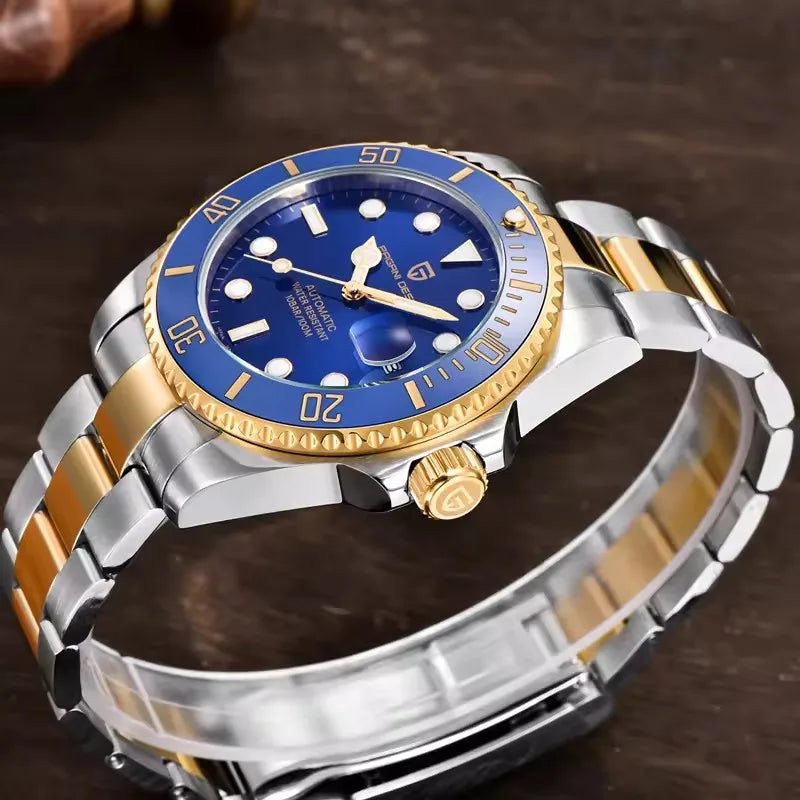 PAGANI DESIGN 2025 New Men Watches Top Luxury Gold Automatic Mechanical Wrist Watch Men Stainless Steel Waterproof Watch for men