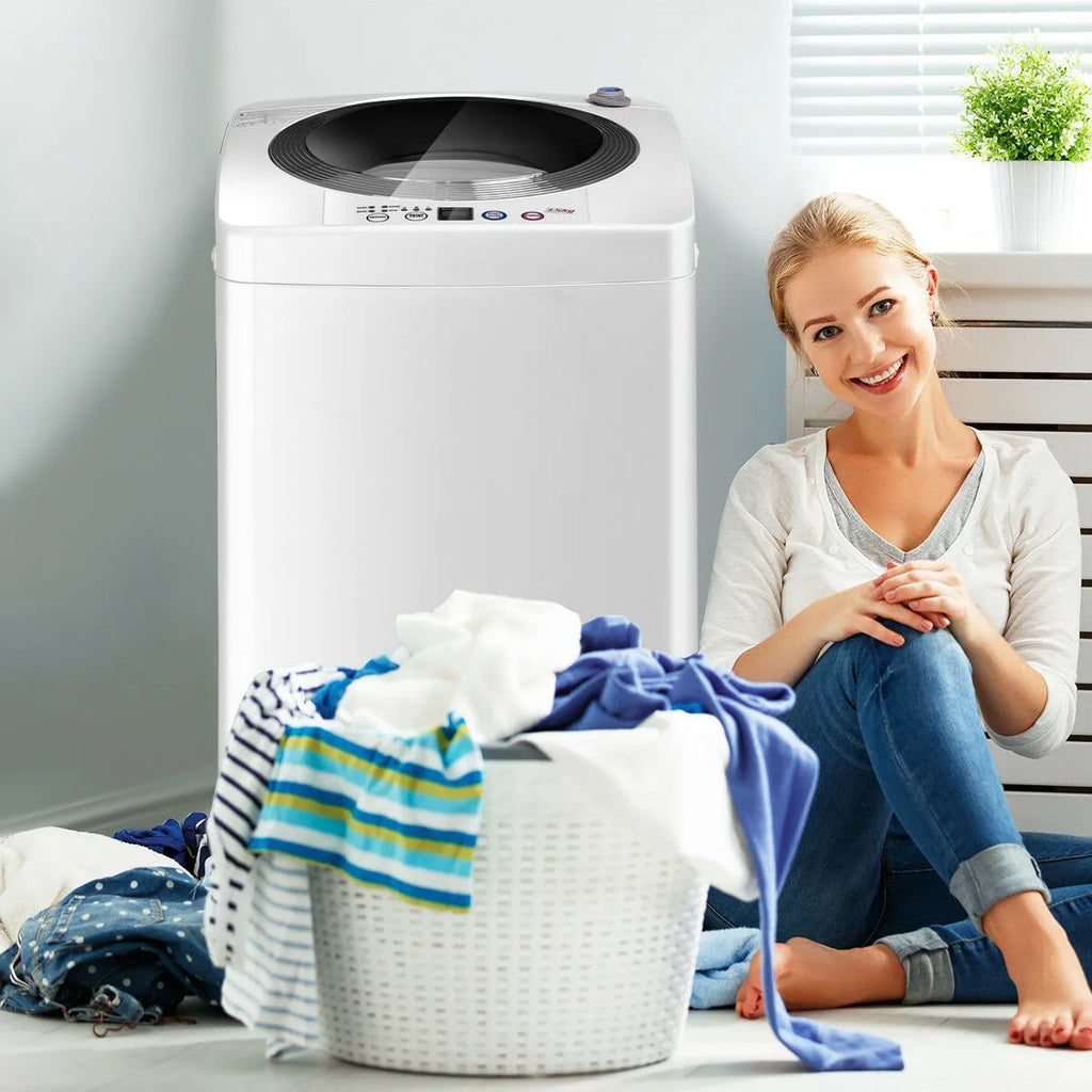 2 in 1 Washer Spinner Full-Automatic Laundry Wash Machine W/Drain Pump