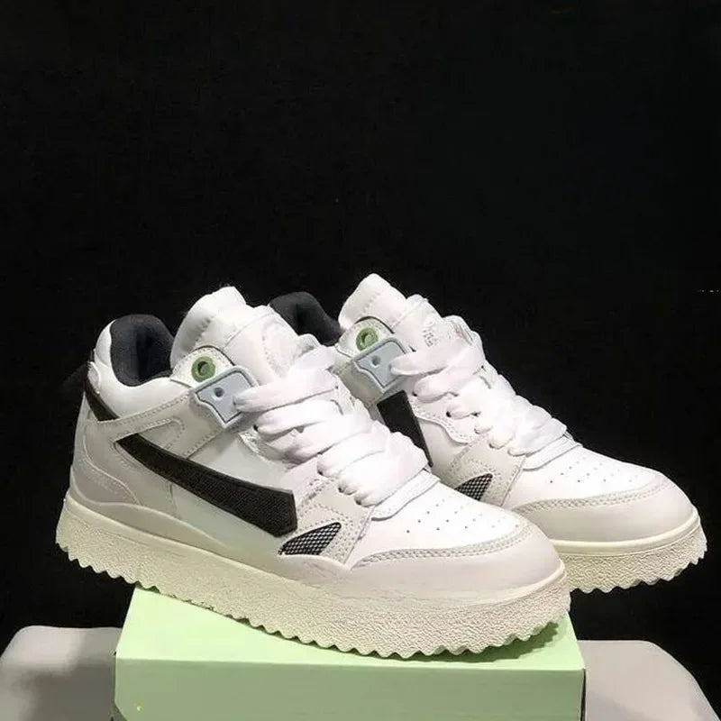 2026 New Panda White Sneakers Men Women Thick Sole Height Increasing Casual Skateboard Shoes Fashion Breathable Sports Shoes