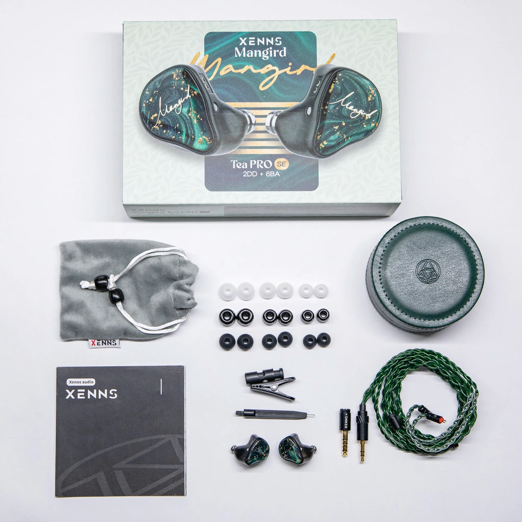 Xenns Mangird Tea Pro SE 2DD + 6BA Hybrid IEM Earphone with Improved Tonal Balance and Modular Cable System