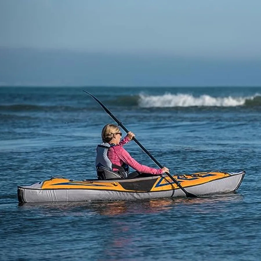 AdvancedFrame Sport Inflatable Kayak Lightweight Day Touring Kayak with Bag and Pump