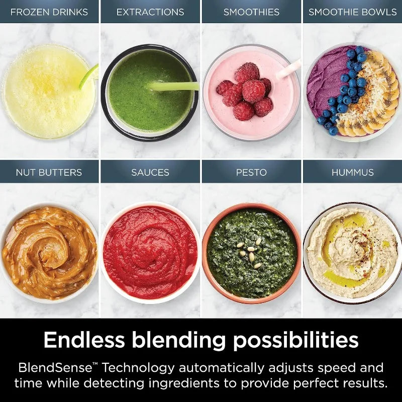 Ninja Blender & Food Processor All-in-One, For-Smoothies, Food and More, Includes 72 oz. Pitcher & (2) 24 oz. To-Go Cups | TB301