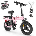 Folding Electric Bike, Electric Bicycle with 48V 14AH Removable Battery,  Electric Bike for Adults Teens,14'' Ebike