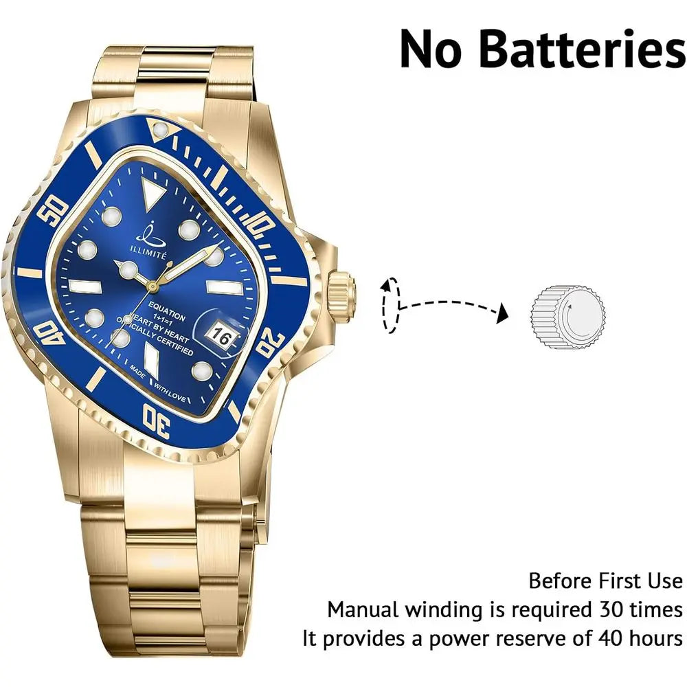 ILLIMITE Melting Automatic Watches or Men Japanese Miyota 8215 Sel-Winding Mechanical Movement Women Watch Waterproo StainlSteel