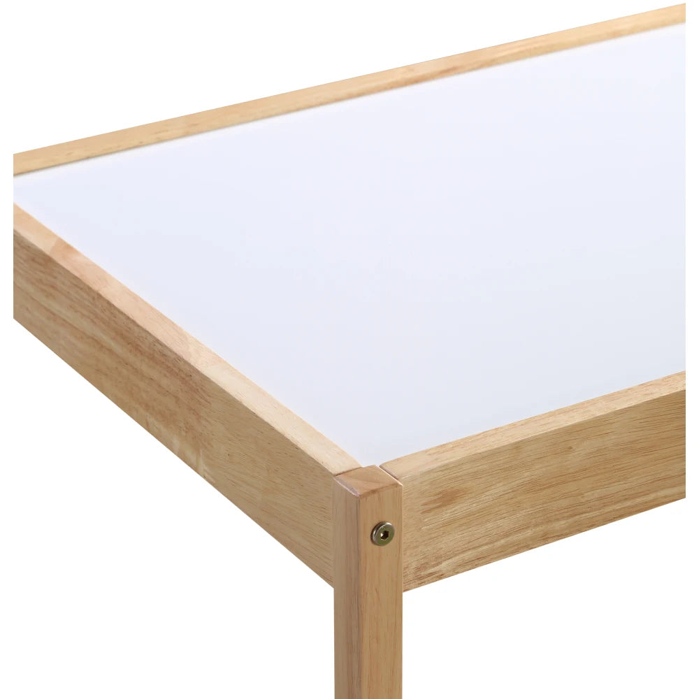 Gibson 3-Piece Dry Erase Kids Table & Two Chair Set, Natural