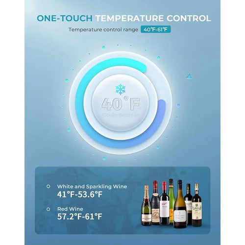 18L Beverage Refrigerator Cooler, 24 Cans Mini Fridge with Quiet Compressor, Countertop Small Fridge with 40°F-61°F Digital Temp