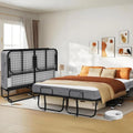 Folding Bed With Mattress Full Size 75 X 54 Inch For Adults Extra Large Foldable Rollaway Portable Fold Up Guest, Customized