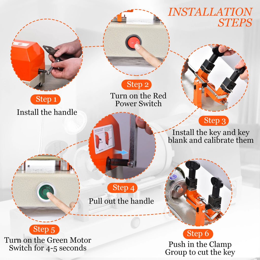 Key Duplicator Machine Key Cutter Tool Cutting Duplicate Equipment House Door Car Locksmith Tools for Hardware Stores