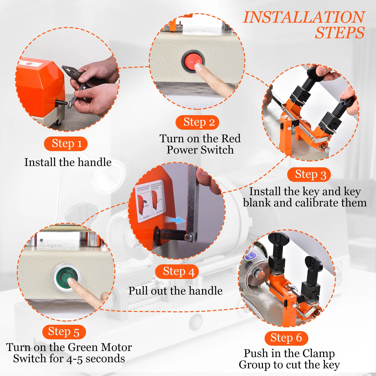 Key Duplicator Machine Key Cutter Tool Cutting Duplicate Equipment House Door Car Locksmith Tools for Hardware Stores