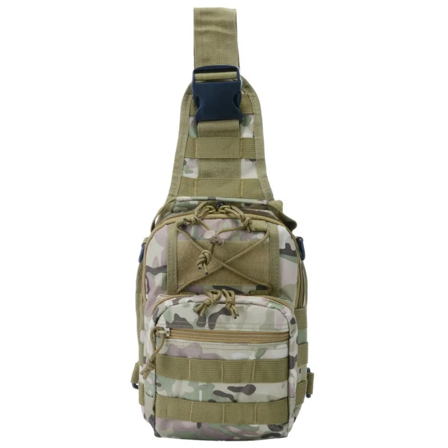 【New style】Outdoor lightweight hiking bag multi-functional single-shoulder -body riding fitness sports chest bag military fan t