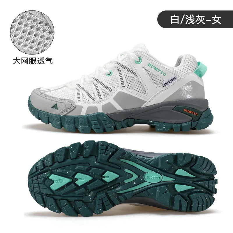 Men Lightweight Hiking Shoes Autumn Winter Breathable Mesh Casual Athletic Walking Sneakers Anti-slip Outdoor Trekking Footwear