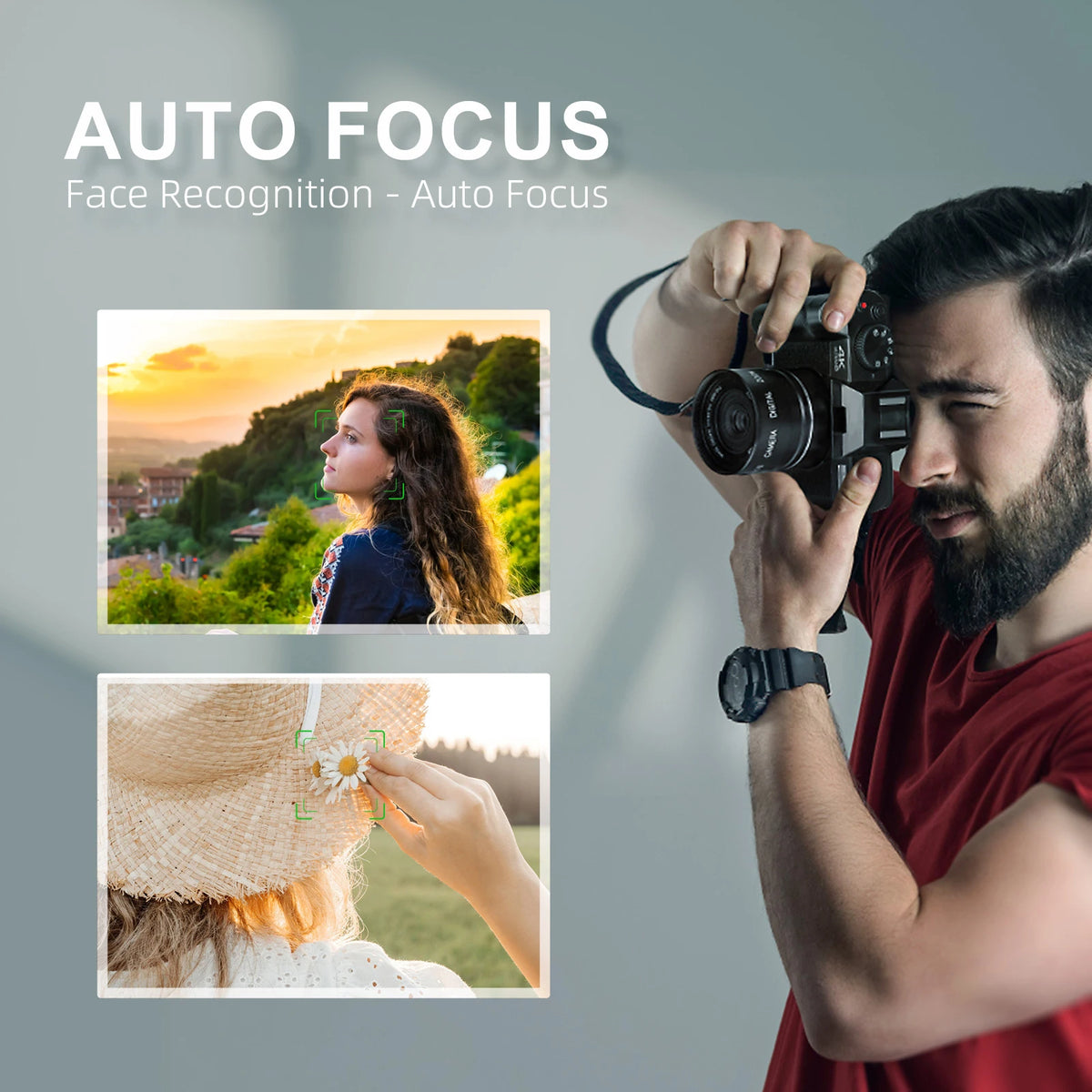NBD Compact Digital Photography Camera 4K WIFI Web Cam Vintage Vlog Video Recorder YouTube 48MP Camcorder 16X Digital Camera