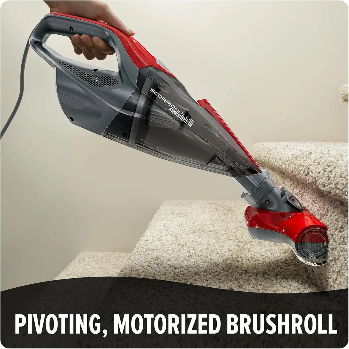 Powerful Corded Handheld Vacuum Cleaner with Multi-Surface Tools, Lightweight Design for Easy Cleaning on Floors and Stairs