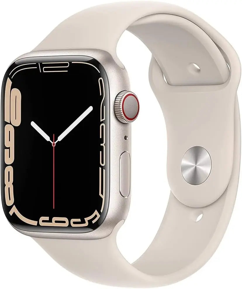 Refurbished Smartwatch with GPS & Cellular, 45mm Starlight Aluminum Case and Sport Band