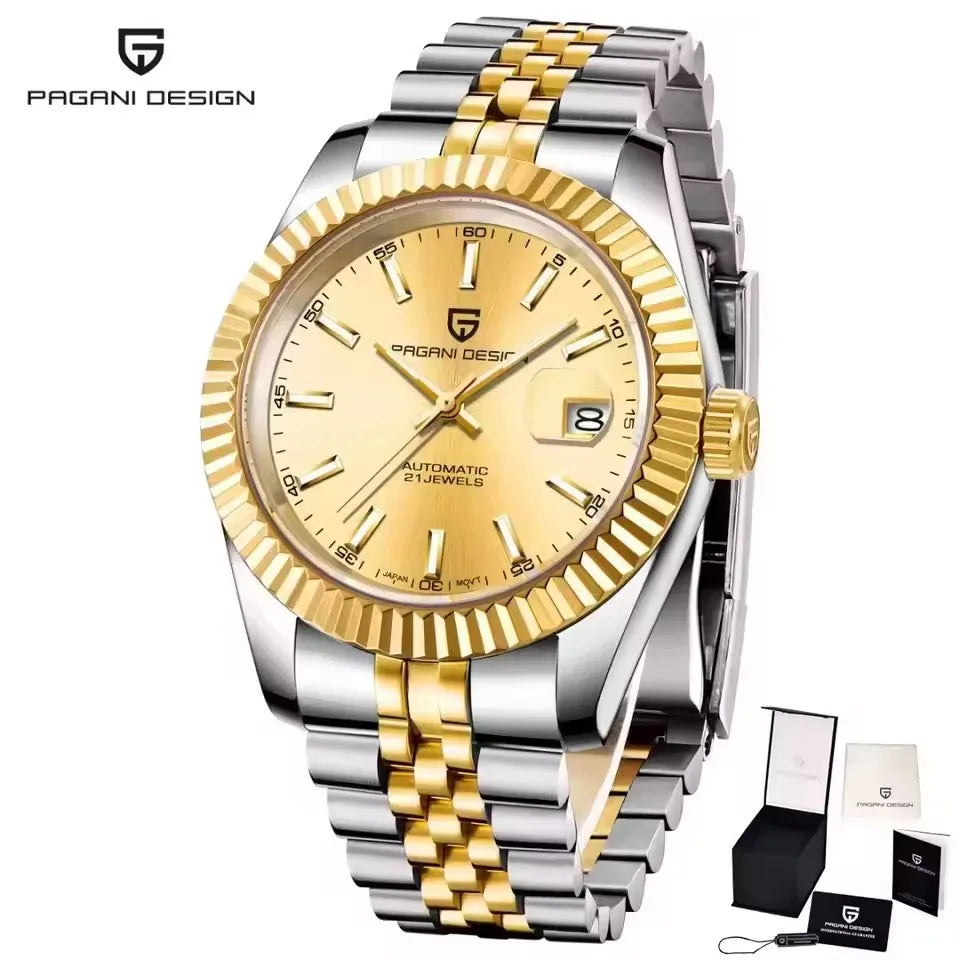 PAGANI DESIGN DD42 log dating Men watch Mechanical Watches Luxury Automatic Watch Men Sapphire waterproof Wrist Watches for men