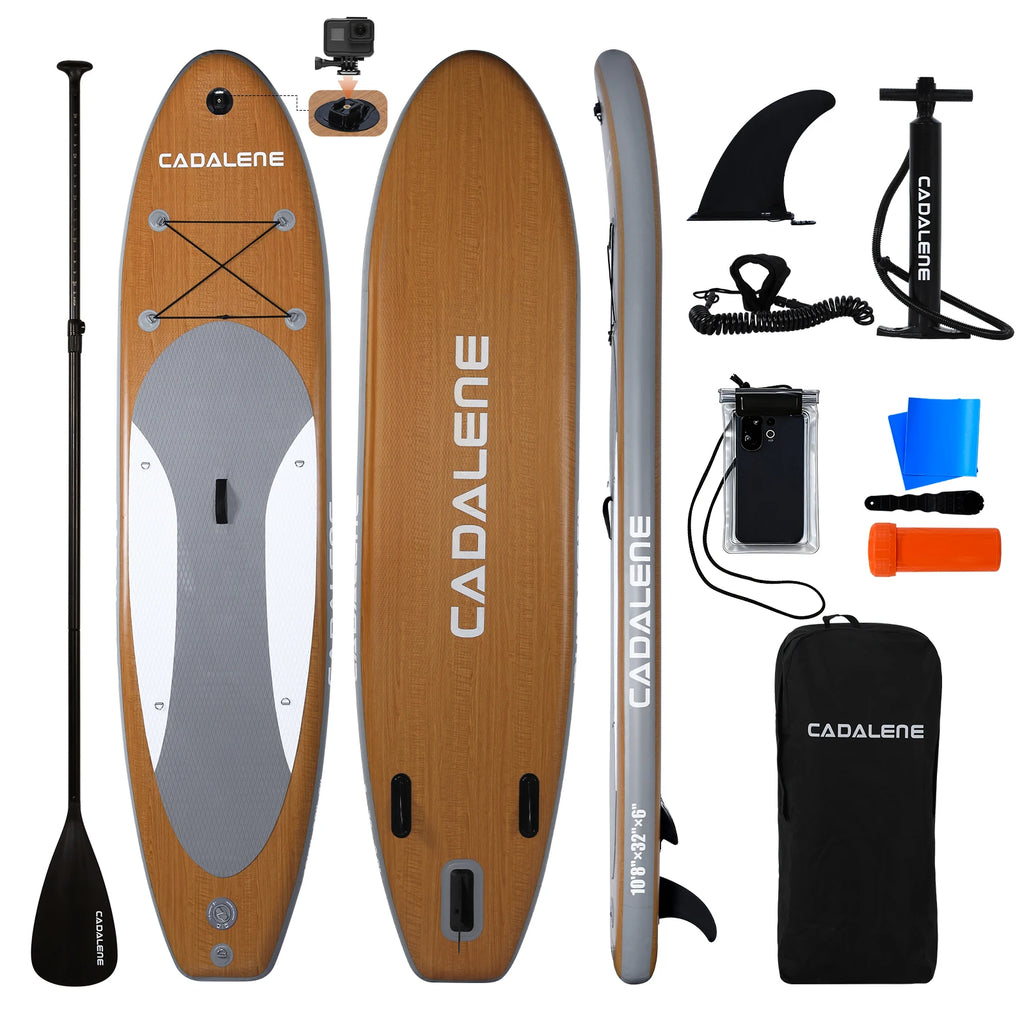 Inflatable Stand Up Paddle Board with Camera Mount & SUP Accessories, 10' 8"  Paddleboard for Adults Youth of All Skill Levels