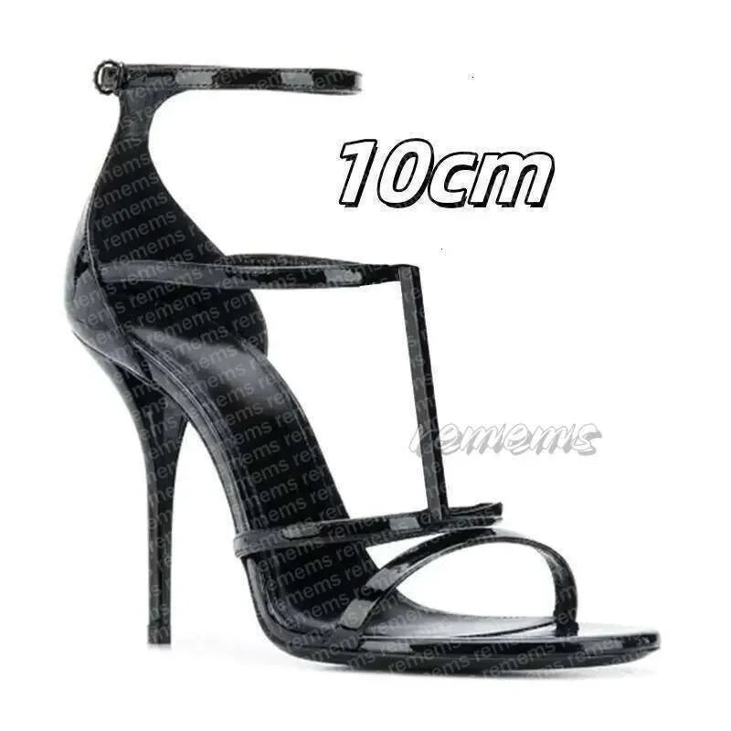 Designers' high heels, women's fishmouth, thin slippers, letters and empty high-heeled sandals, pointed shoes. size 35-41 000