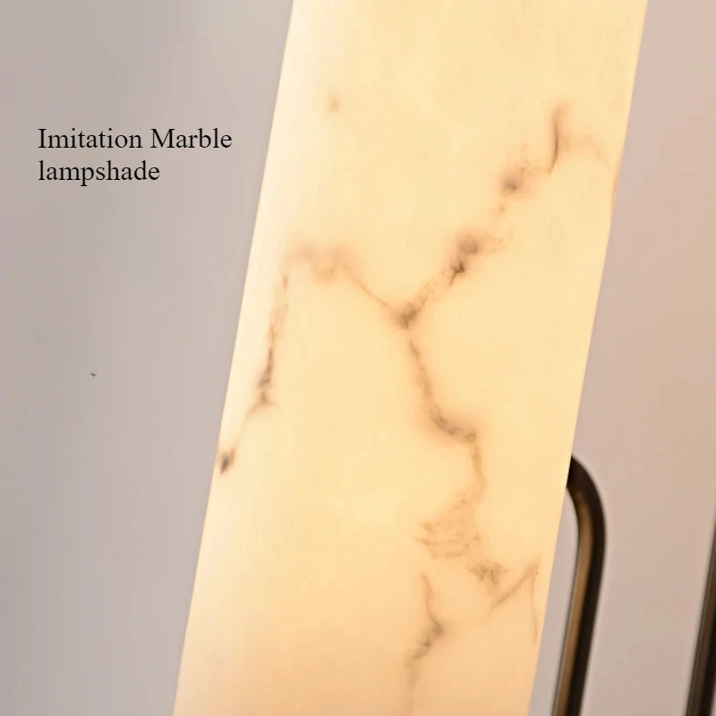Retro Light Luxury Wall Lamp Imitation Marble Living Room TV Background Wall Lamp Chinese Style Bedroom Bedside Wall Lamp