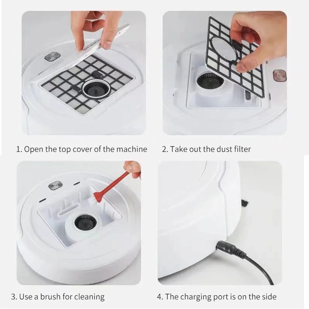 Automatic Cleaning Sweeping Machine USB Rechargeable Quiet Cleaning Sweeper Robot Smart Navigation To Avoid Objects Robot Vacuum
