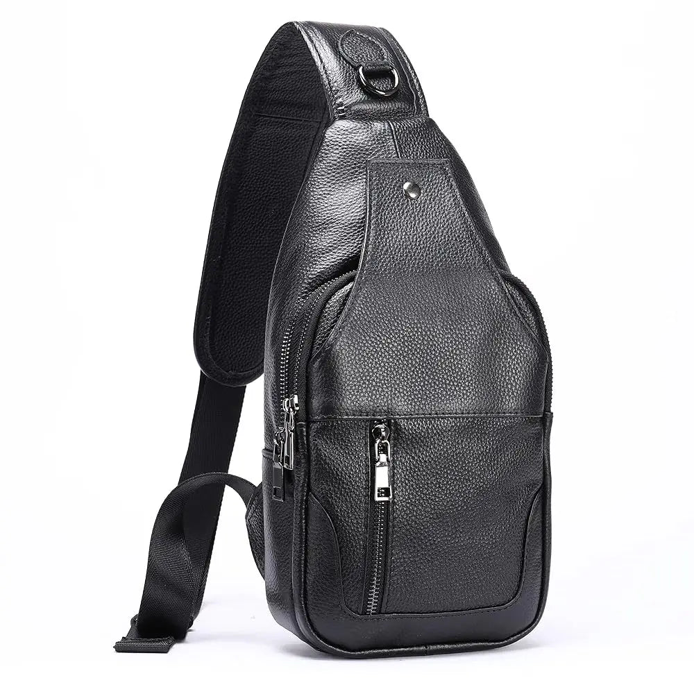 Genuine Leather Sling Bag for Men