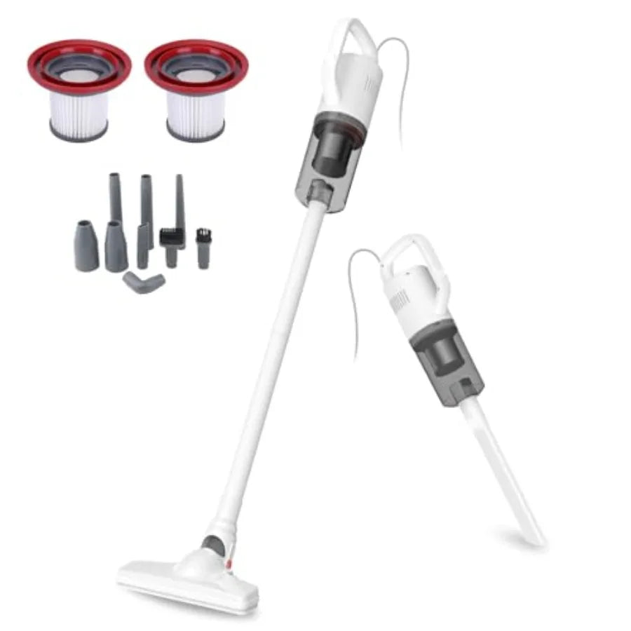 Stick Vacuum Cleaner Corded Handheld Vacuum Cleaner Mini Electric Broom for Pet Hair Hardwood Floor Cat Litter Carpet Cleaning