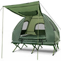 2-Person Compact Portable Tent/Camping Cot w/ Air Mattress & Sleeping Bag