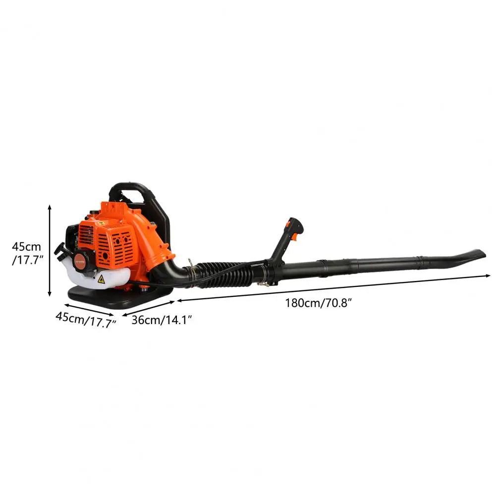 52CC Gas Powered Backpack Leaf Blower 2 Stroke Strong Wind Snow Blower 550 CFM Garden Yard Power Tools