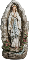 Our Lady of Lourdes Statue - 18 Inch Virgin Mary Sculpture for Catholic Garden, Home Yard Patio Lawn Hallway Decor