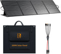 200W Portable Foldable Solar Panel with IP68 Waterproof ETFE Coating, 24V MC4 Output for Camping RV Emergency Backup