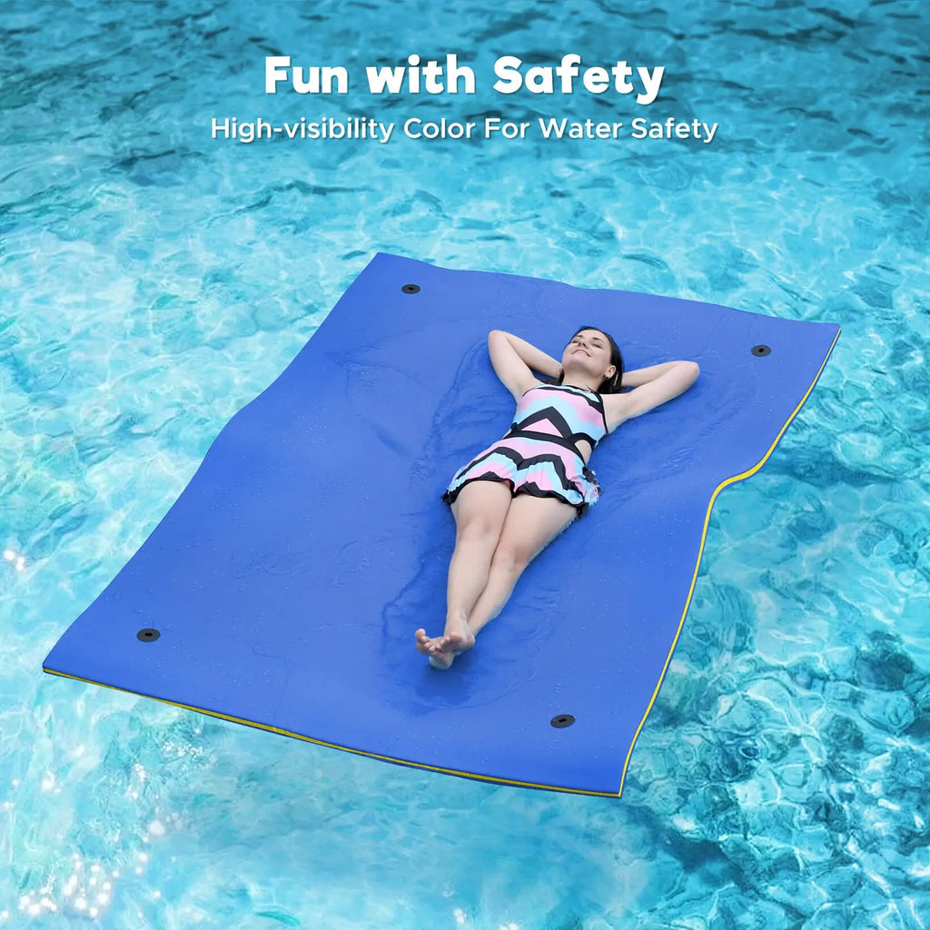 9X6ft Mattress For Swimming Air Water Water Floating Bed Smooth Soft Comfortable Water Float Mat For Sunbathing Water Sports
