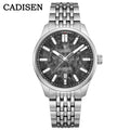 CADISEN NEW Automatic Mechanical Watch Man Silver Business Casual 10ATM Waterproof Japan MIYOTA 8215 Movement Men's Watches