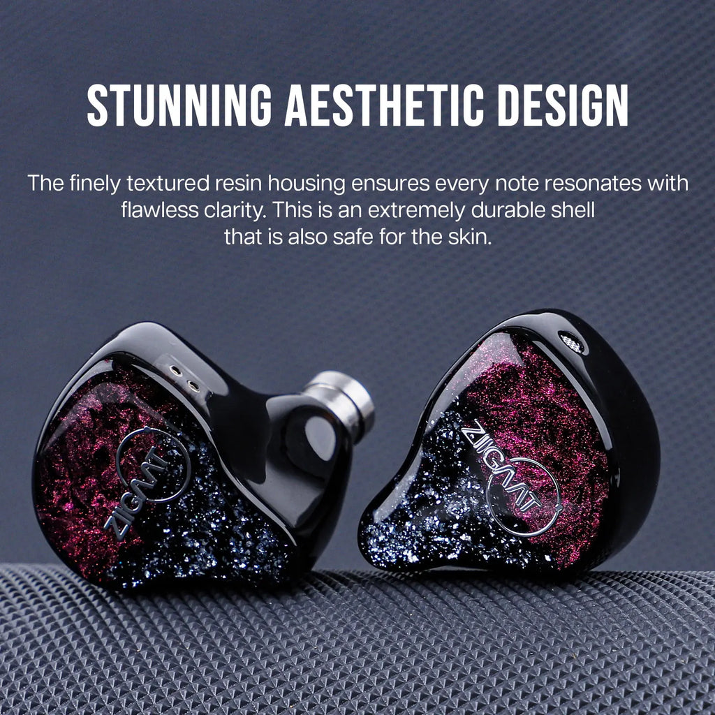 Linsoul ZiiGaat Odyssey 1DD+3BA Hybrid In–Ear Monitor Hifi Earphones Wired Earbuds for Audiophiles Musicians