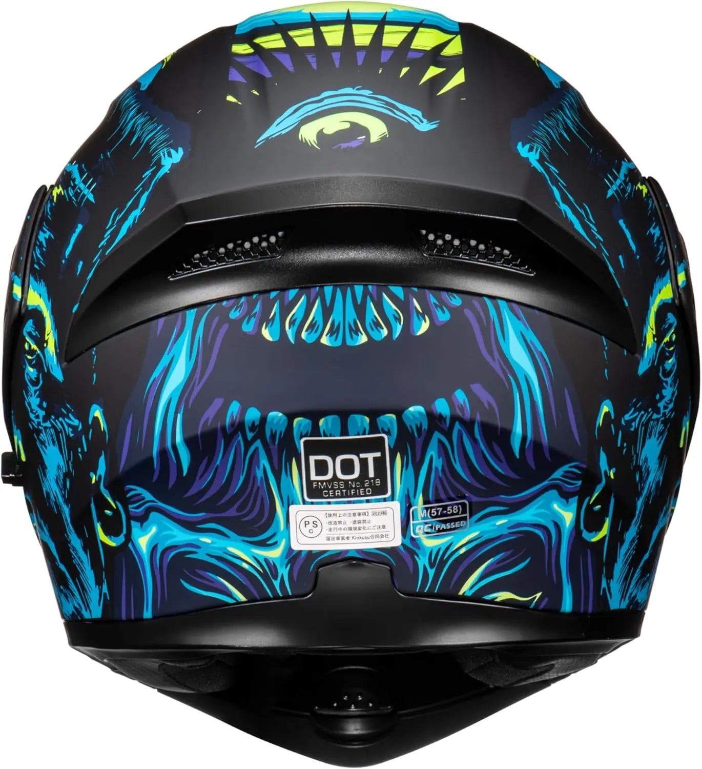 Motorcycle Dual Visor Flip up Modular Full Face Helmet with DOT Certification of Impressionism