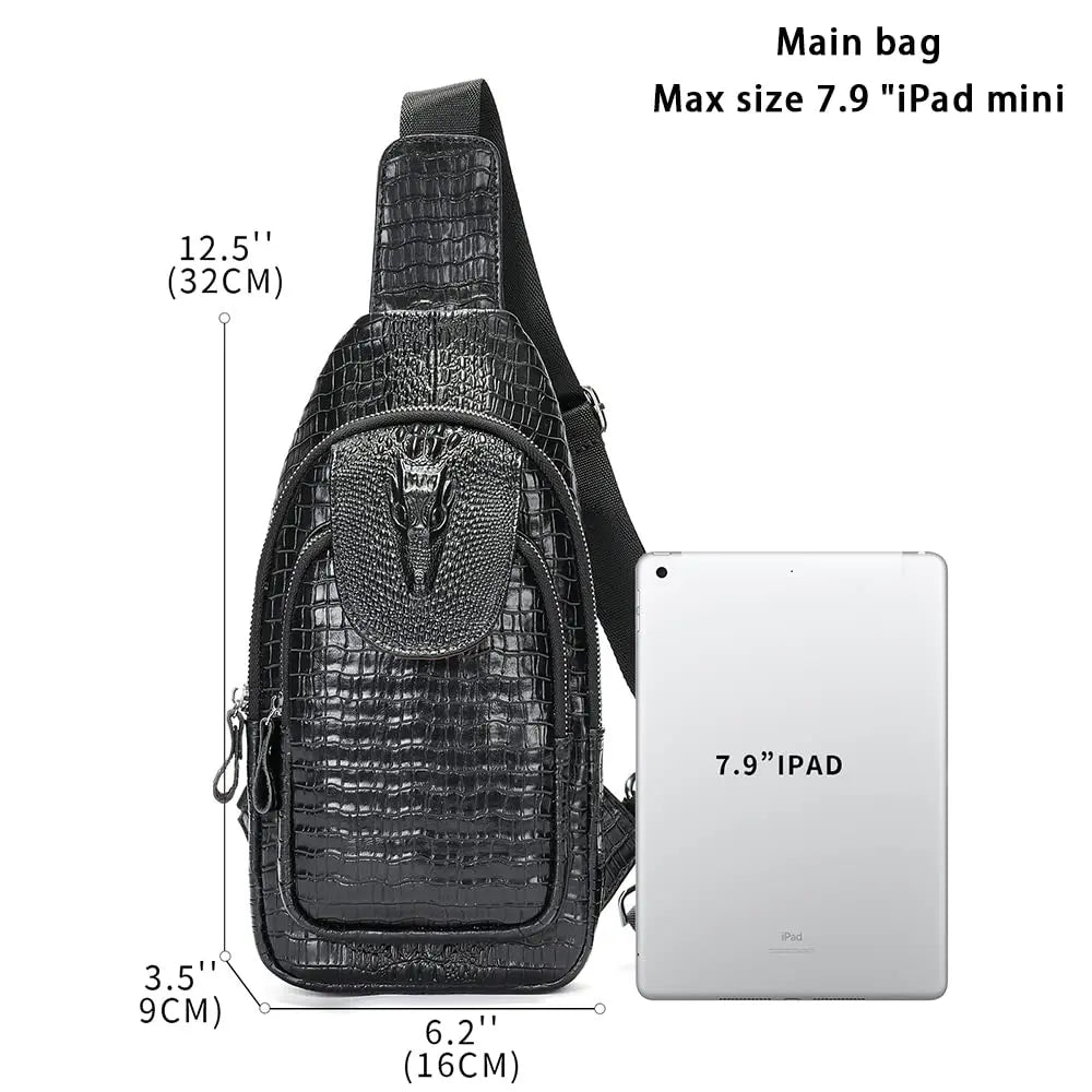 Genuine Leather Sling Bag for Men