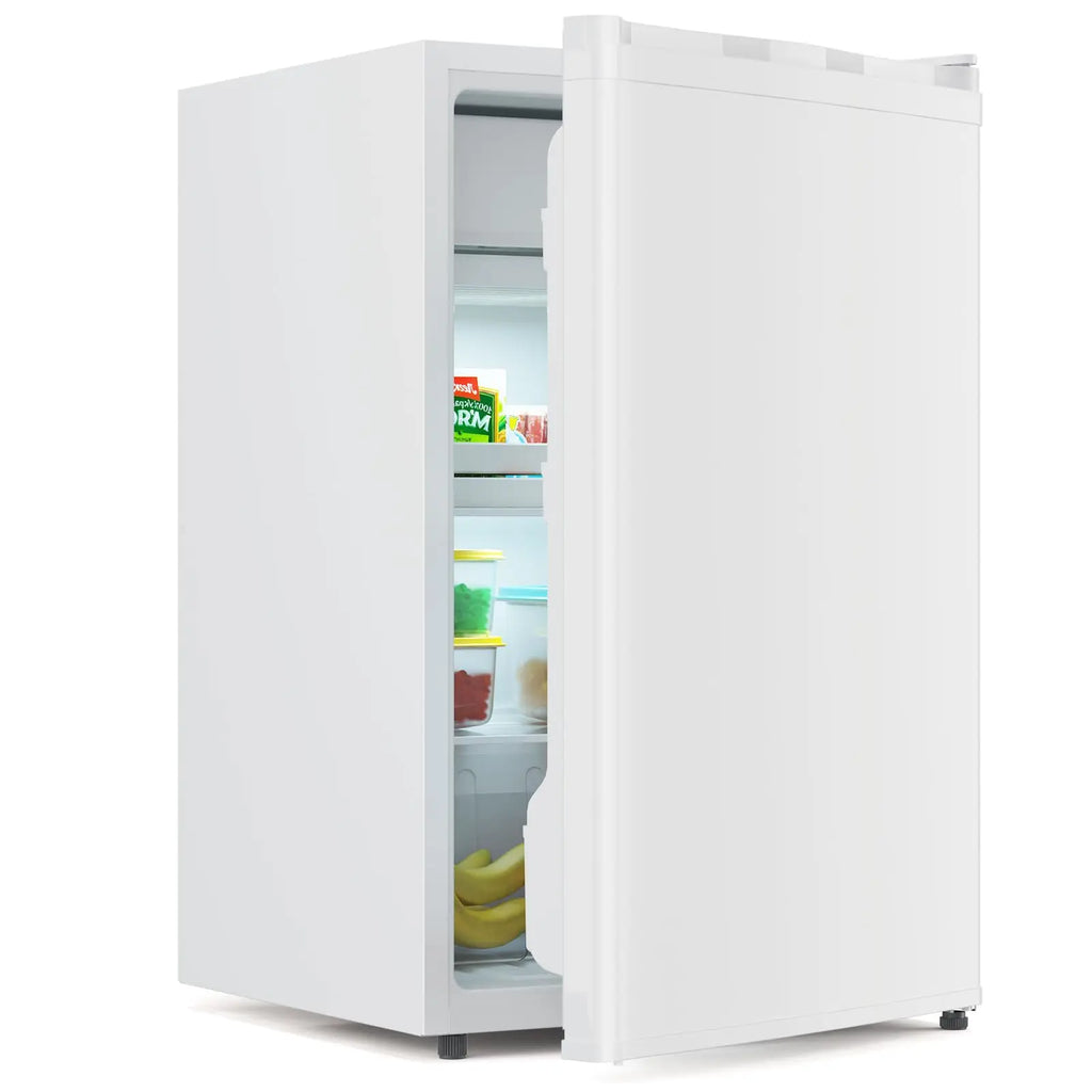 4.3 Cu.ft Mini Fridge with Freezer, 122L Adjustable Temperature Single Door Compact Refrigerator For Bedroom Office RV