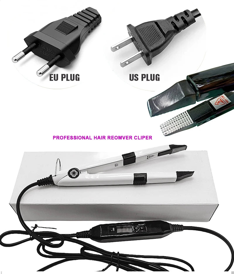UV Hair Extension glue kit V Light Technology Hair Extension Tools KIT  SET Wig Human Hair Piece salon Fast Grafting connnect