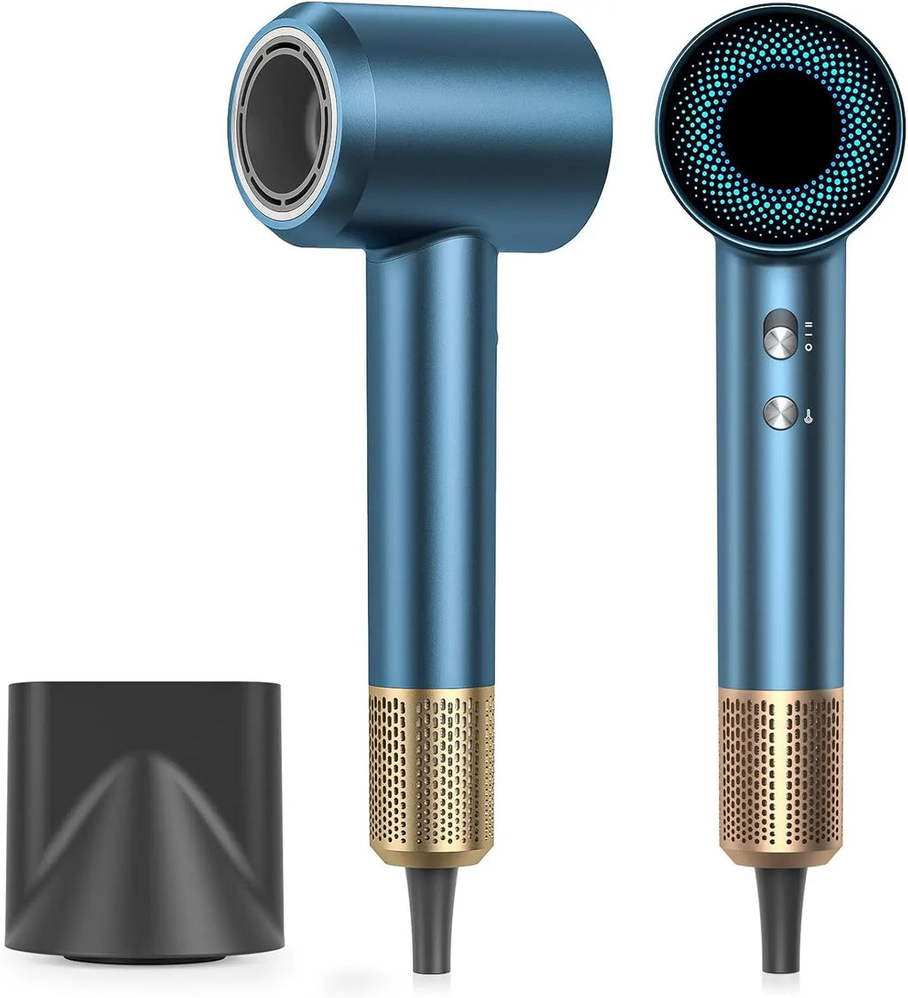 160000 RPM High Speed Hair Dryer, 500M Negative Ionic for Fast Drying, Low Noise Thermo Control with Diffuser