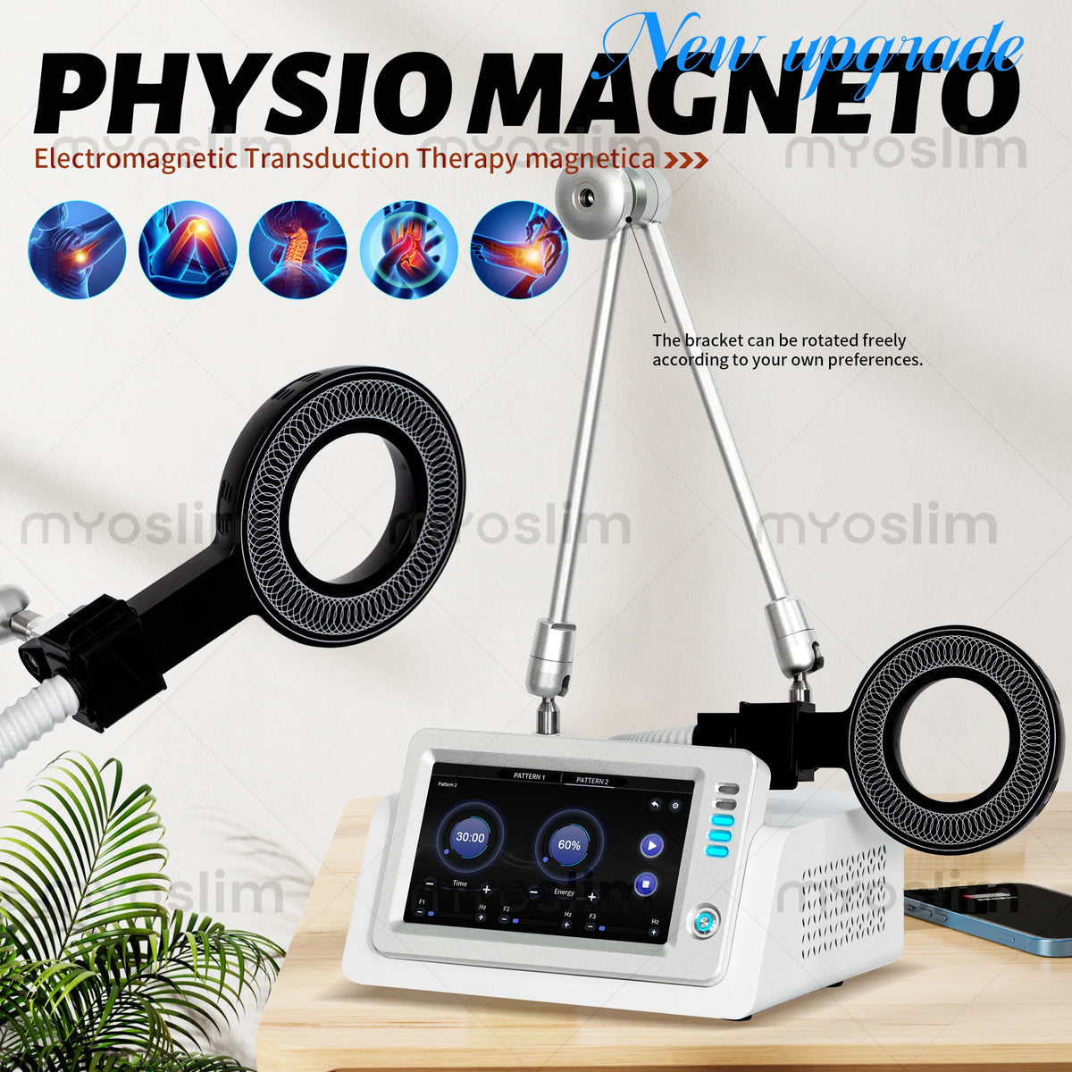 Myoslim Professional Muscle Stimulator Ultra Thin Design Radiofrequency Fat Reduction Device