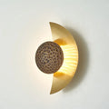 Designer Half Moon Led Wall Lamp Modern Simple Resin Iron Creative Living Room Wall Light Bedroom Bedside Stair Aisle Sconces