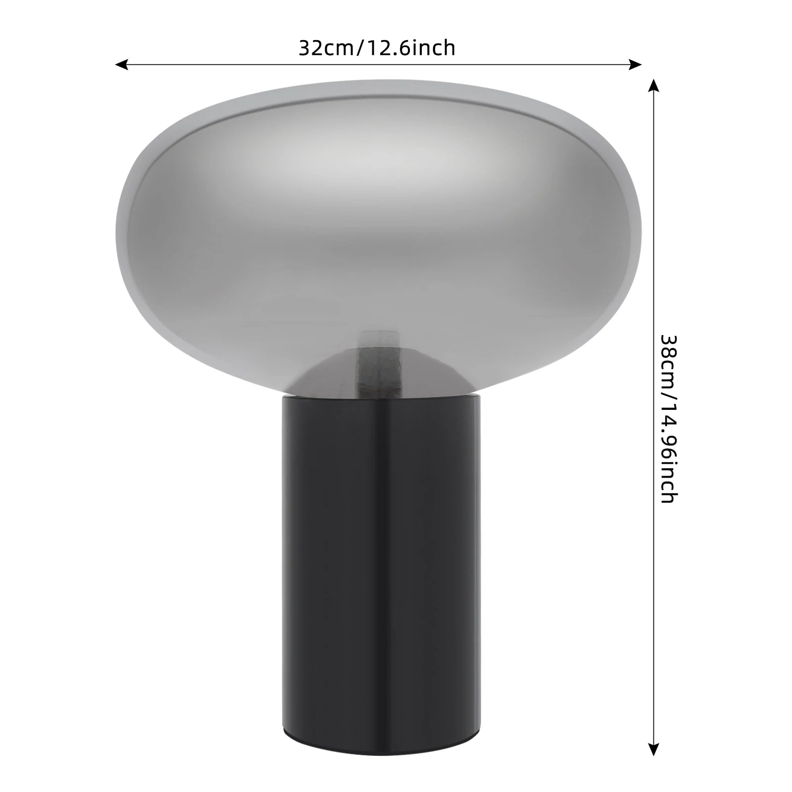 Art Decorative Bedside Table Lamp Simple Nightstand Lamp Mushroom Table Lamp for Living Rooms Dining Rooms Bedrooms Entrances