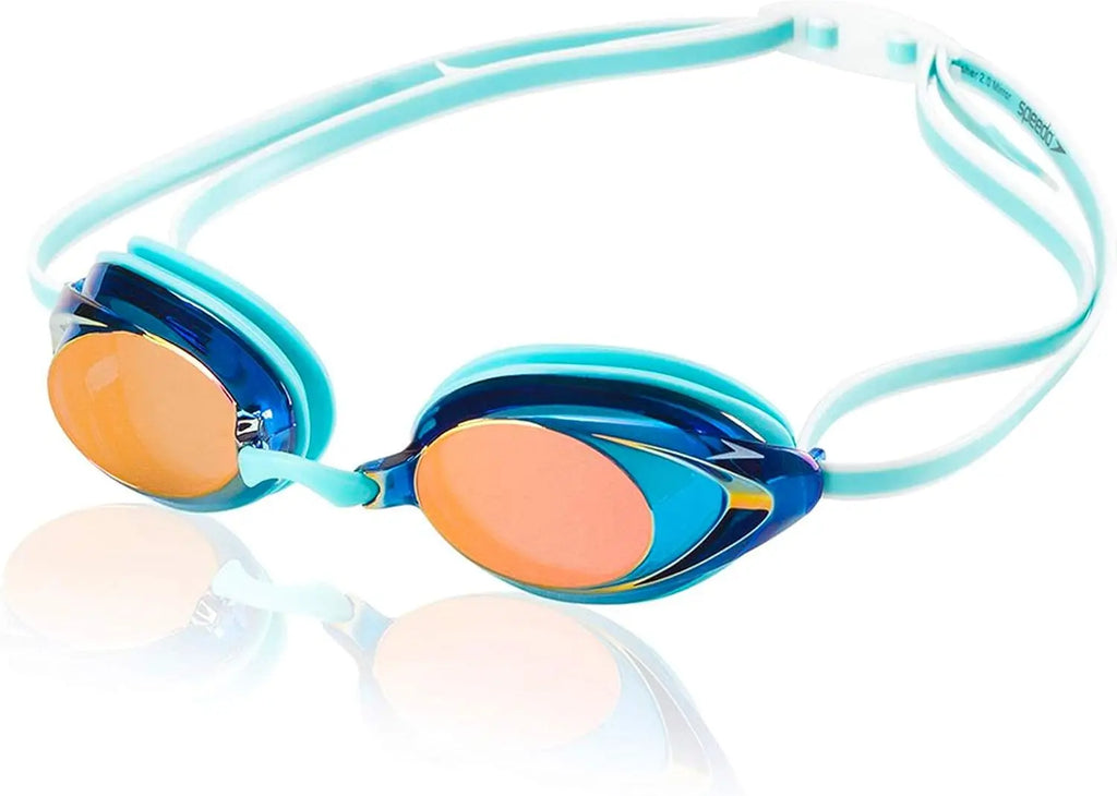 Mirrored Swim Goggles for Women, Anti-Fog and UV Protection, Comfortable Fit for Swimming and Water Sports