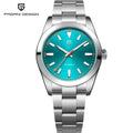 2025 New PAGANI DESIGN Men's Watches Luxury Green Circle Automatic Watch For Men Mechanical Wristwatches AR Sapphire Waterproof